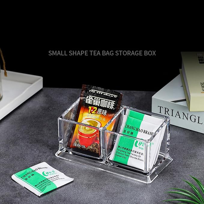 Acrylic Tea Bags Holder Coffee Sugar Bag Case Guest Room Storage Boxes - Image 6