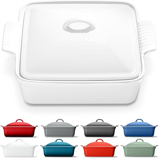 ROSSALLINI Stoneware Casserole Dish Bakeware by RossalliniSignatureStoneware