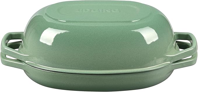EDGING CASTING Enameled Cast Iron Oval Dutch Oven Pot