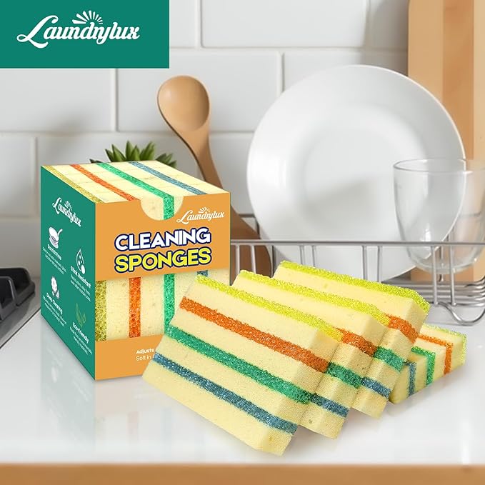 LAUNDRYLUX 12 Pack Scrub Sponge - Image 8