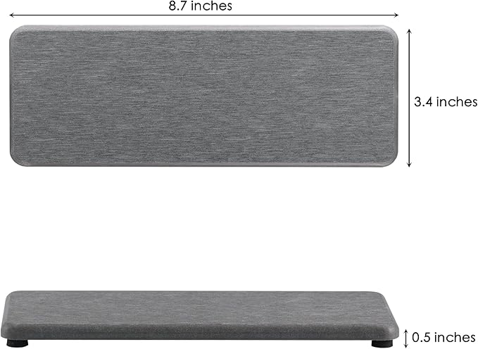 NiuYichee 2 Pcs Water Absorbing Stone Trays, Kitchen/Bathroom Sink Soap Dish - Image 8