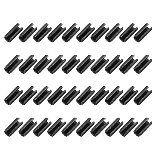 MECCANIXITY 120Pcs Slotted Split Roll Pins 4/25 Inch Dia. 2/5 Inch Length 65Mn by MECCANIXITY