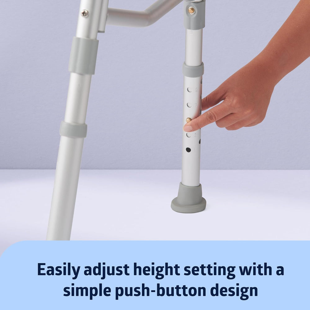 Medline Transfer Bench for Bathtubs and Showers, Adjustable Shower Bench and ...