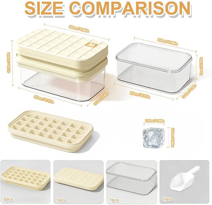 Ice Cube Tray - Freezer Ice Tray Ice Mold Ice Maker - Image 5
