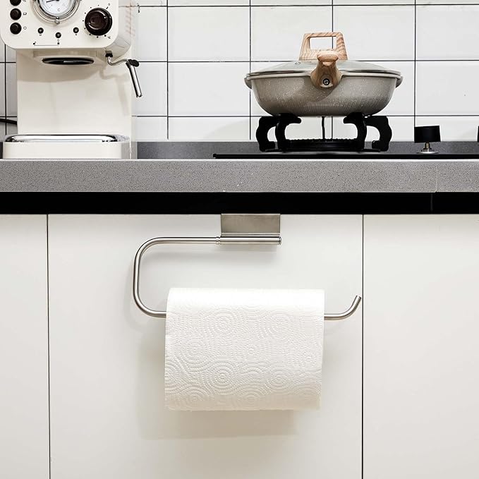 Yaocom 12.4 Inches Cabinet Door Paper Towel Holder Camper Under Sink No - Image 5