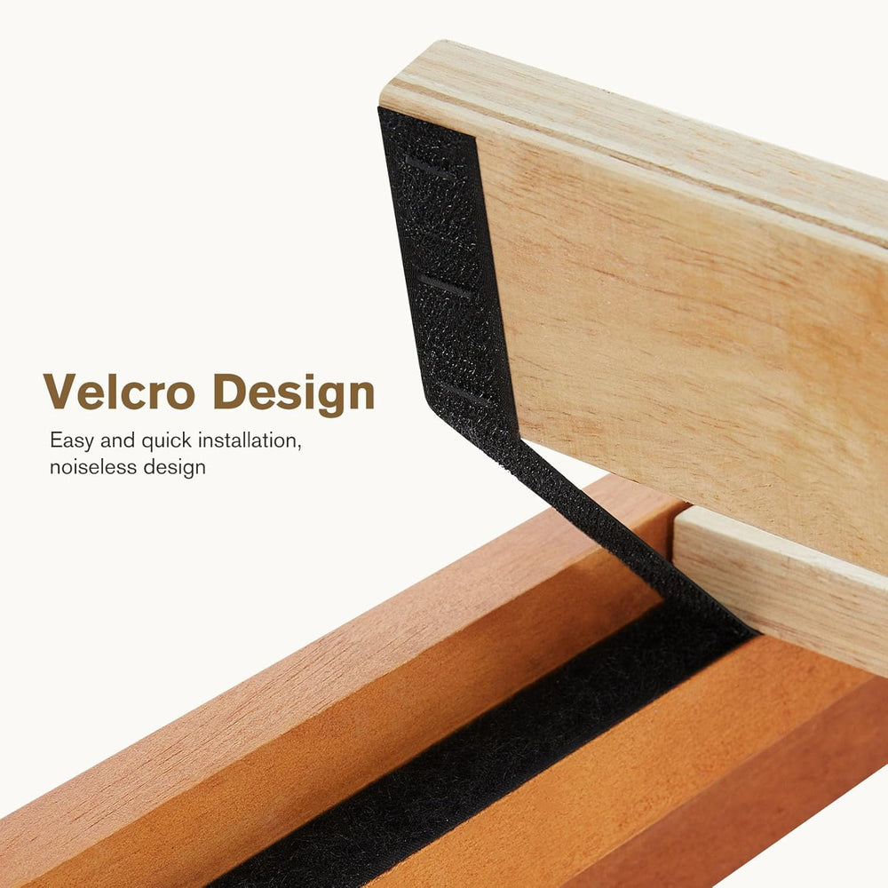 Sweetcrispy 12 in Full Bed Frame, 3.5" Thick Pine Frame, 700 lbs Capacity