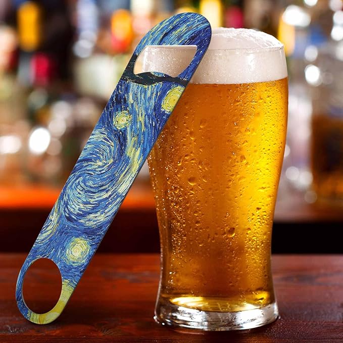 Starry Night Stainless Steel Bottle Opener Van Gogh Oil Panting Art Classic - Image 5