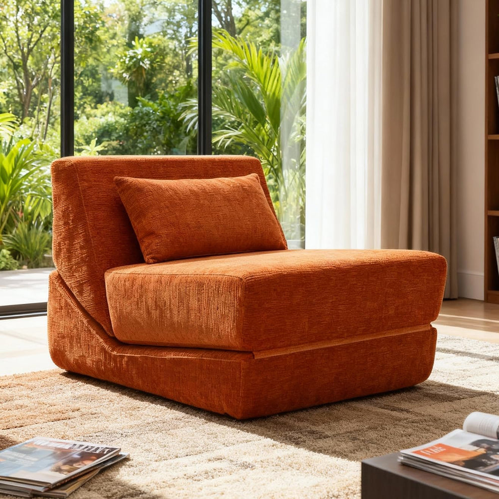 Fold Out Chair Bed, Folding Sofa Bed, 3 in 1 Convertible Sleeper Chair Bed fo...