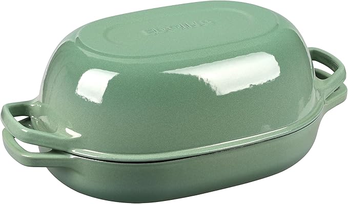 EDGING CASTING Enameled Cast Iron Oval Dutch Oven Pot