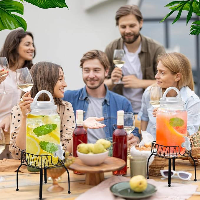 Tanlade 2 Pcs Plastic Drink Dispenser