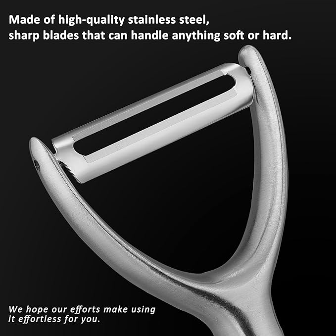 KULUNER Y-Type Vegetable Peeler, 304 Stainless Steel Blade, Ultra Sharp Potato - Image 3
