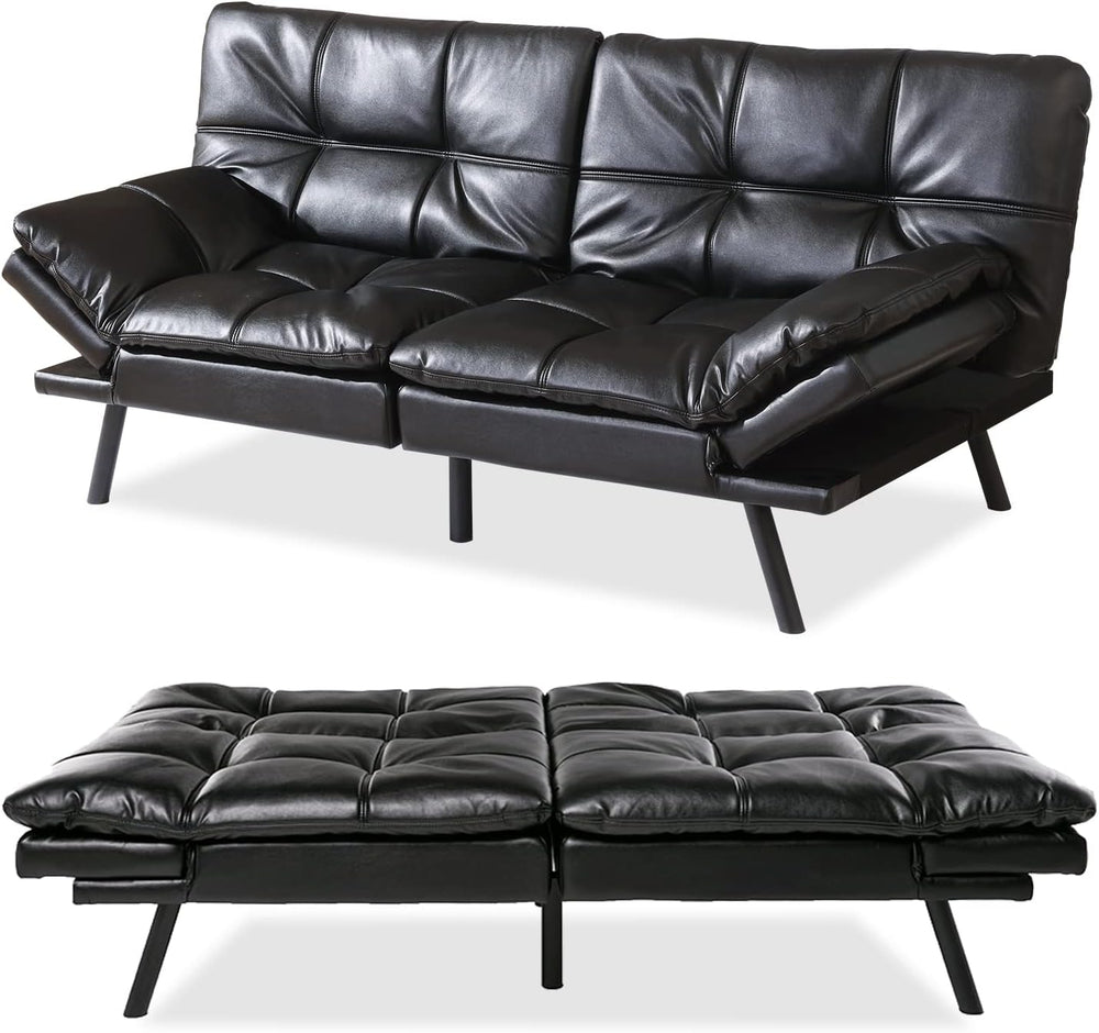 Hcore Multifunctional Futon Sofa Bed,Convertible Sleeper Futon Couch,Memory F...
