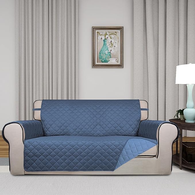 PureFit Reversible Quilted Sofa Cover, Water Resistant Slipcover Furniture - Image 2