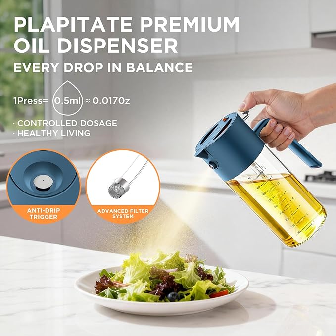 PLAPITATE 17oz/500ml Premium Olive Oil Sprayer - Image 2