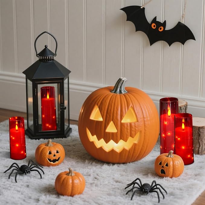 Raycare Flameless Candle with Remote Timer – 9 Flickering Acrylic Battery Ope...