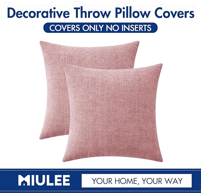 MIULEE Pack of 2 Couch Valentines Throw Pillow Covers 18x18 Inch Soft Spring - Image 6