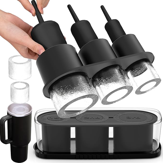 Ice Cube Tray for Tumbler Cup 30Oz-40Oz, Easy Fill and Release Ice Maker for by Ukulork