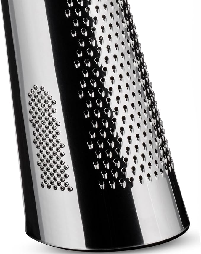Alessi "Todo" Giant Cheese And Nutmeg Grater in Steel And Wood - Image 5