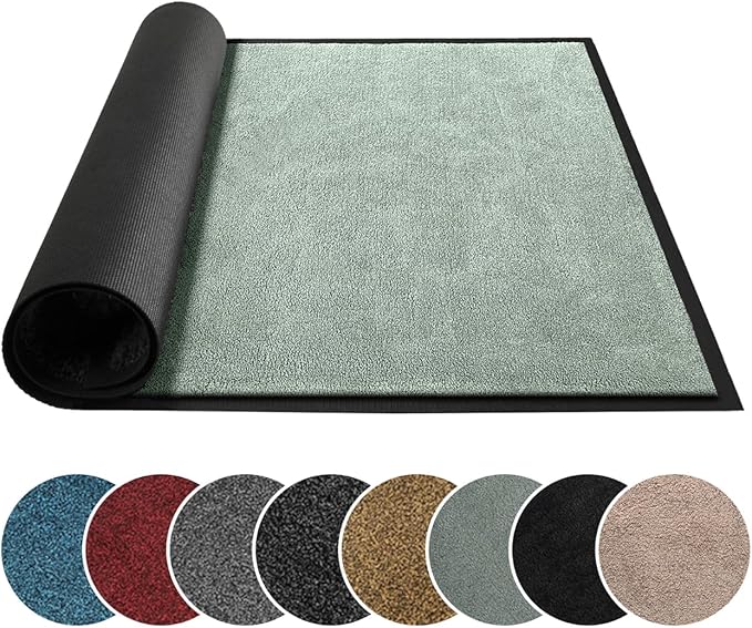 Mibao Dirt Trapper Door Mat for Indoor Outdoor, Waterproof All-Season, by Mibao