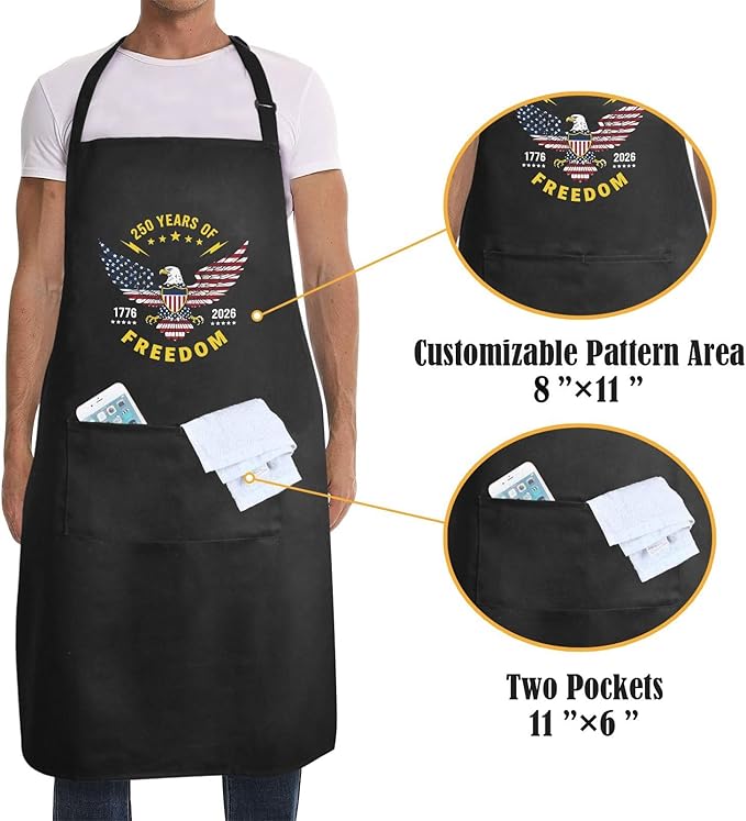 Us 250 Years Of Freedoms Apron - Image 4