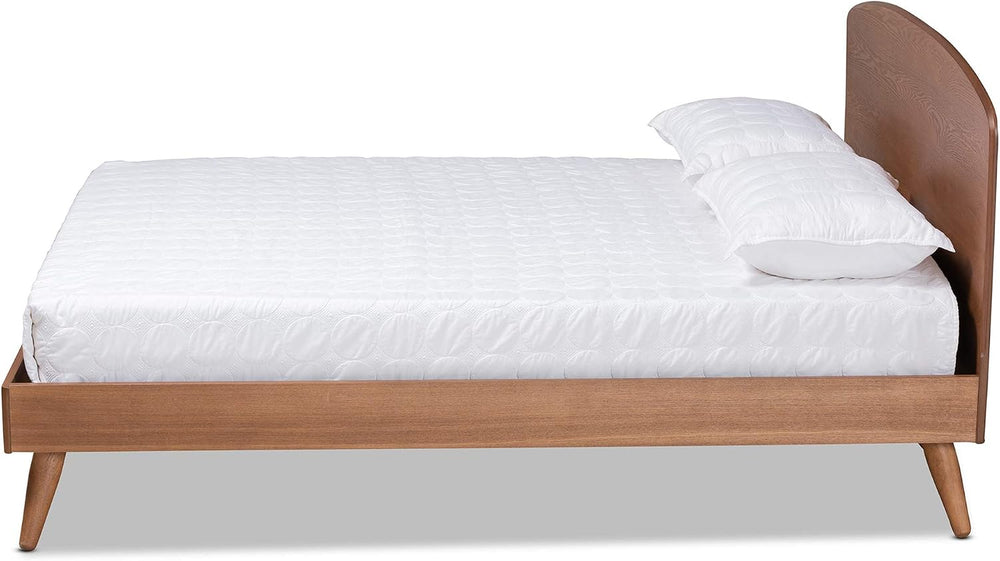 Baxton Studio Keagan Mid-Century Modern Transitional Walnut Brown Finished Wo...