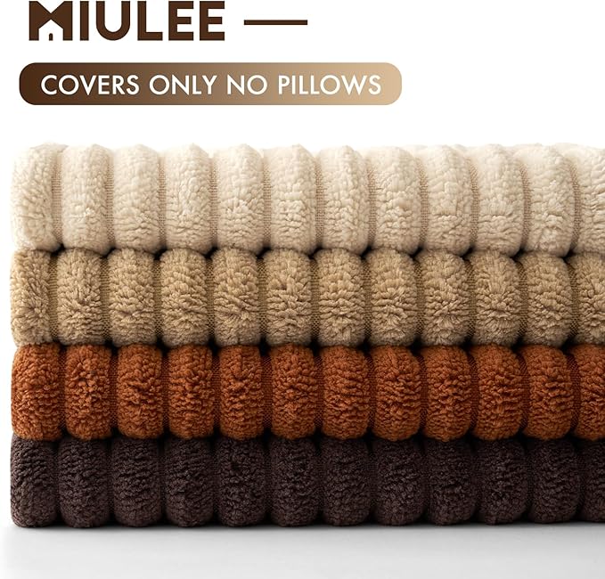 MIULEE Boho Farmhouse Throw Pillow Covers 18x18 Inch Set of 4 Rustic Mordern - Image 6