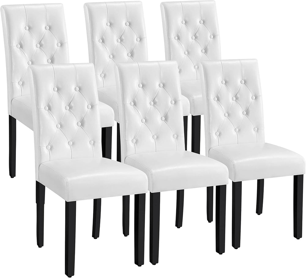 Yaheetech Dining Chairs Set of 6 Modern Style Faux Leather Dining Room Chairs...