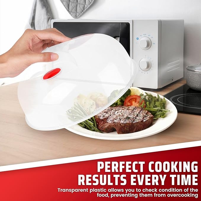 Flexzion 10 Inch Small Microwave Splatter Cover - Image 3