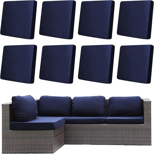 8Pcs Outdoor Cushion Covers, Patio Cushion Covers, Stretch Elastic Slipcovers by dreahoteztil