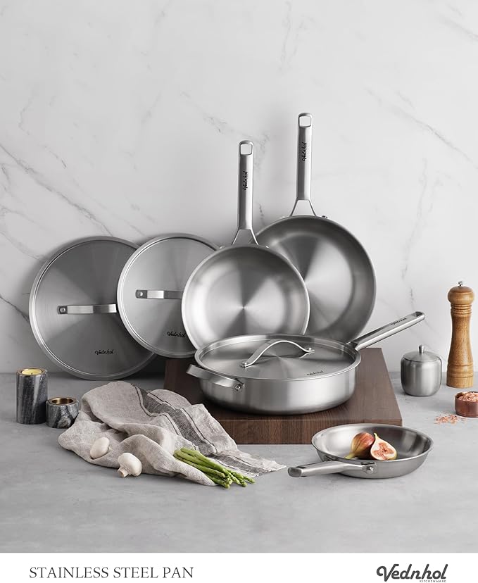 Stainless Steel Frying Pan Set - Image 2