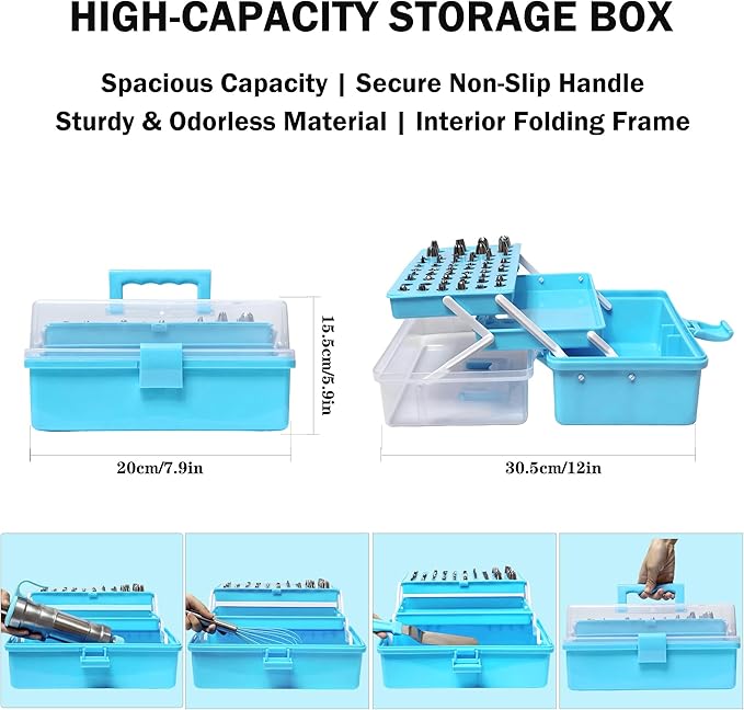 Gawren-H&E 208 PCS Cake Decorating Kit, Baking Supplies