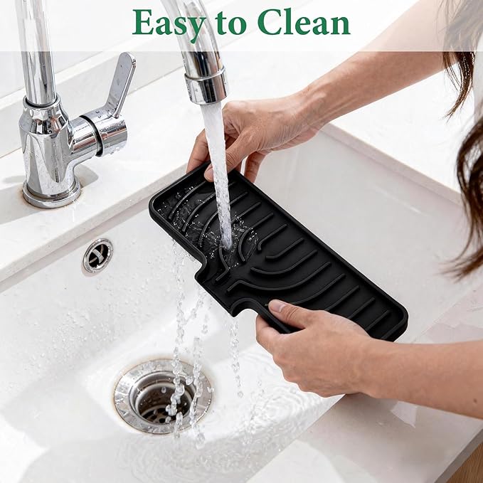 GUUKIN Sponge Holder for Kitchen Sink, Sink Caddy and Soap Tray | 10x4 inch - Image 4