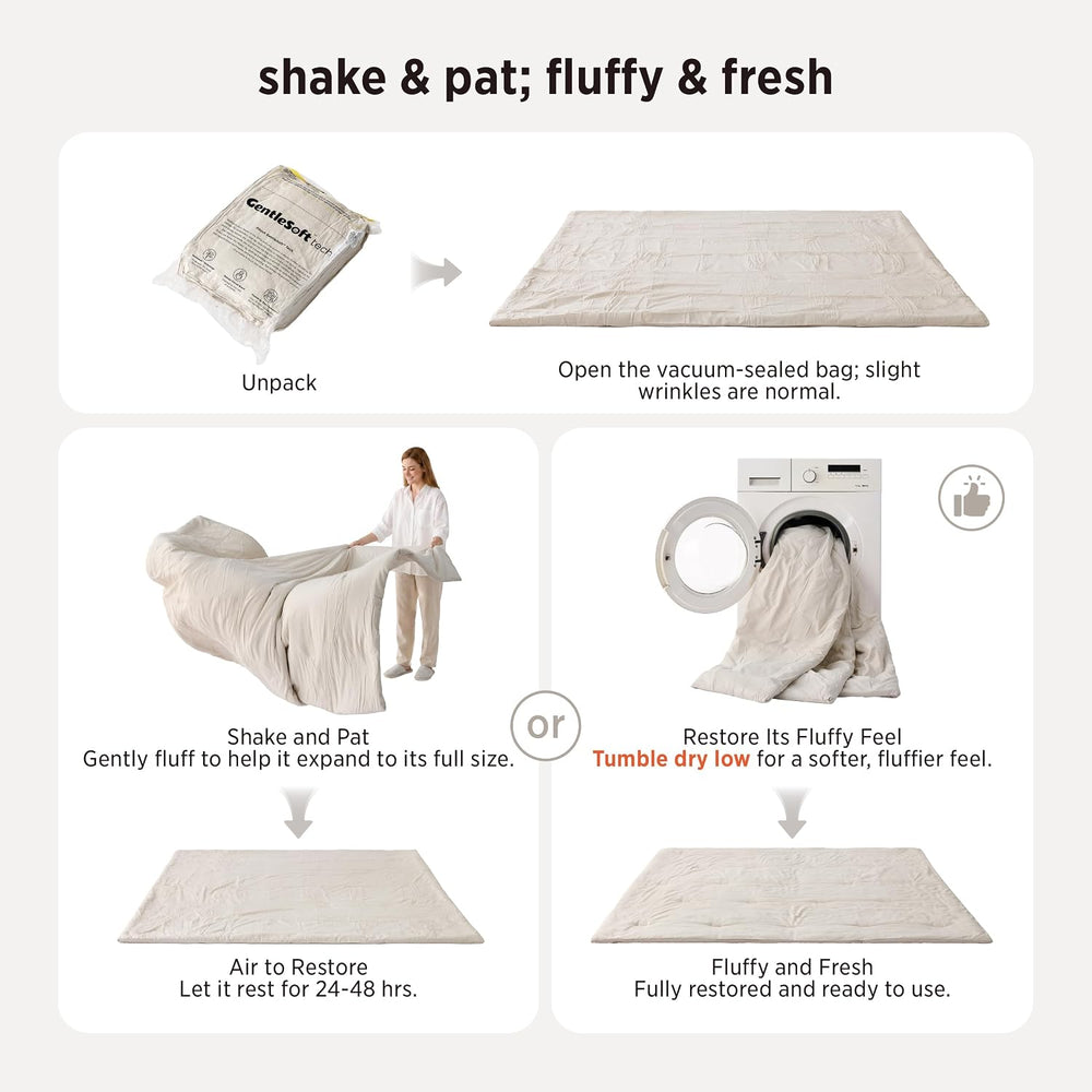 Bedsure King Comforter Set Prewashed Soft Bedding Set 3Pcs Beige 104"x90...