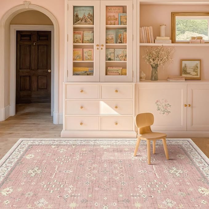 Light Pink Rugs for Girls Bedroom - Image 6