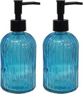 YYTSGG Blue Glass Soap Dispenser Set by YYTSGG