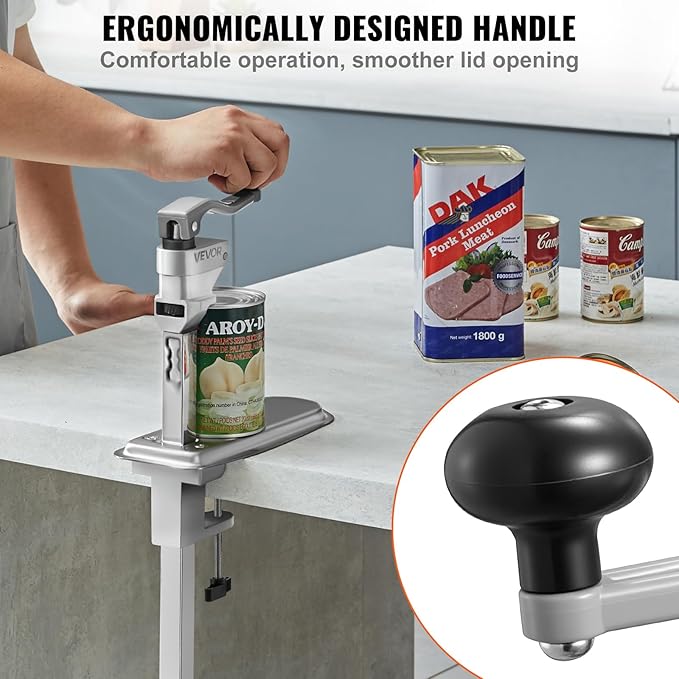 VEVOR Commercial Can Opener, Heavy-Duty Manual Tabletop Cans Opener - Image 6