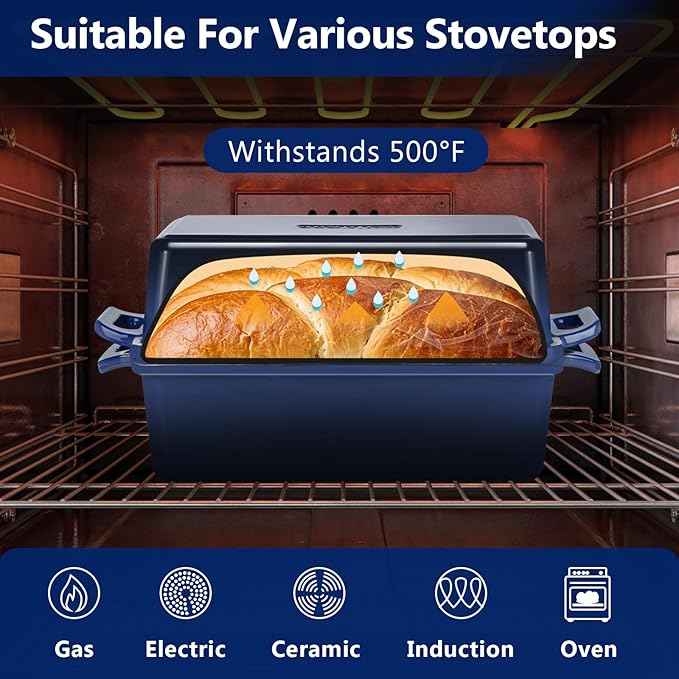 Wildone 2 in 1 Enameled Cast Iron Bread Pan