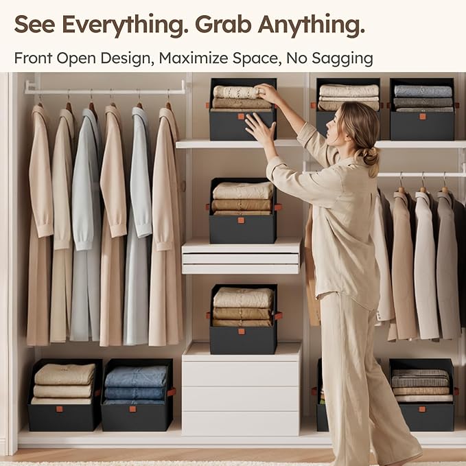 Homsorout Fabric Closet Storage Cubes