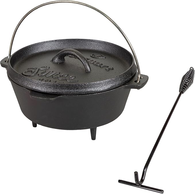 Stansport Pre-Seasoned Cast Iron Dutch Oven by Stansport