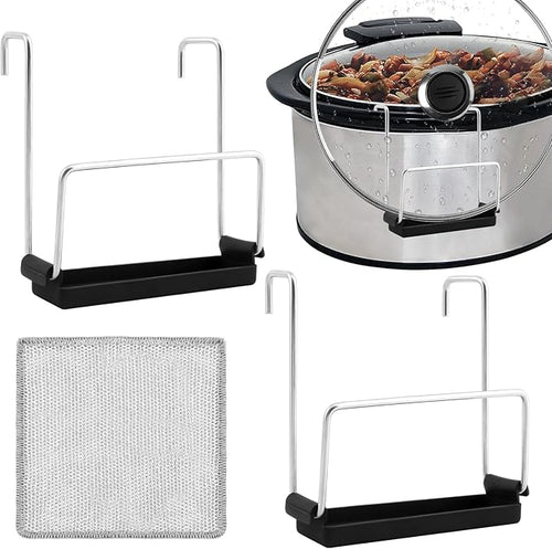 2 Pack Slow Cooker Lid Holder, Stainless Steel Lid Rack by Unknown