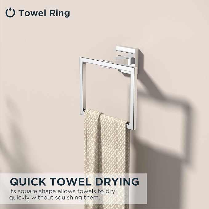 FORIOUS Toilet Paper Holder Set Wall Mount, SUS 304 Stainless Steel Pivoting - Image 5