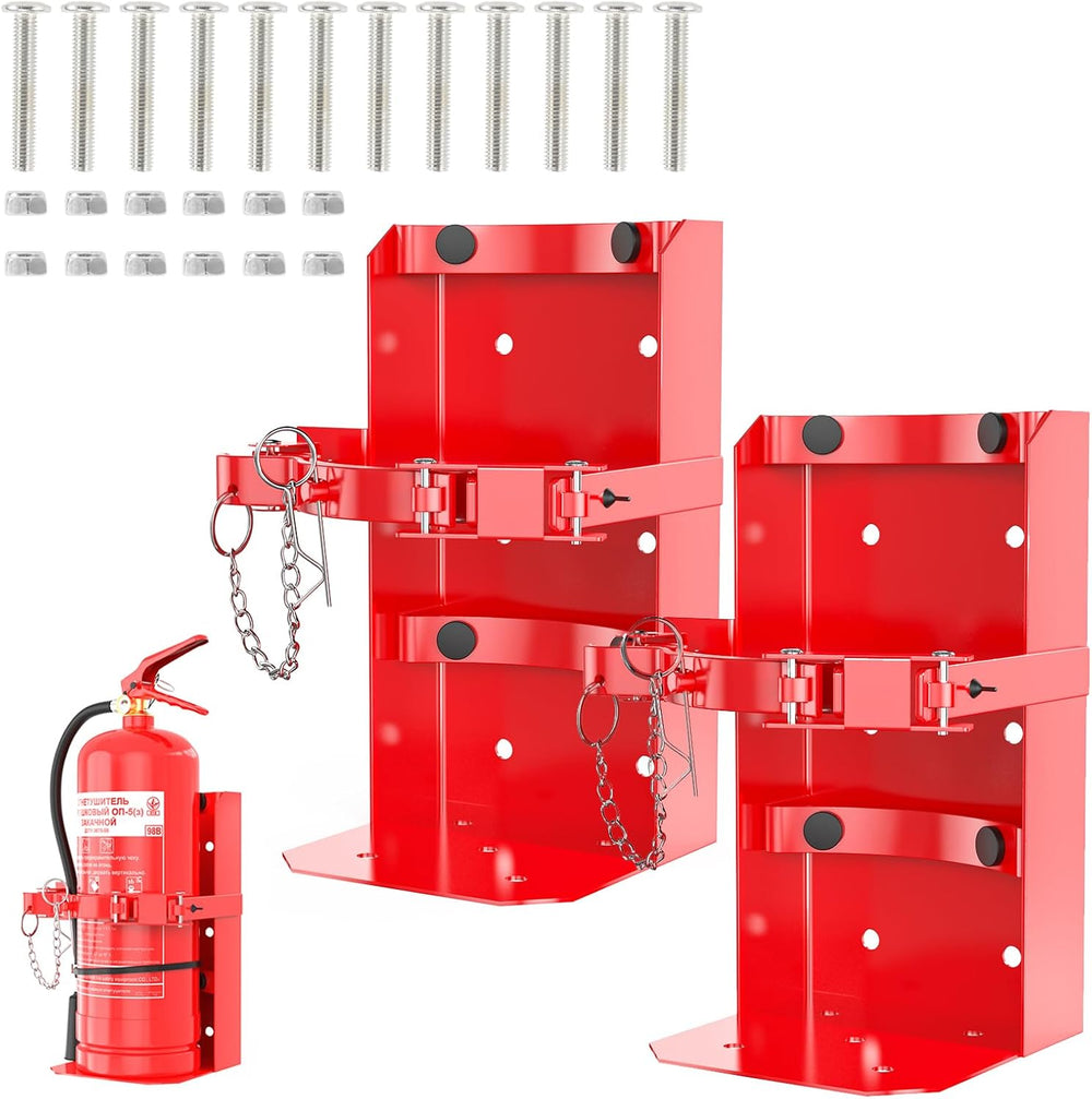 Fire Extinguisher Mount, Heavy Duty Fire Extinguisher Bracket for School Home...