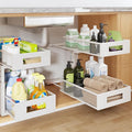 Under Sink Organizer, 2-Tier Dual Pull Out Cabinet Organizer Drawers by UnderSinkOrganizer