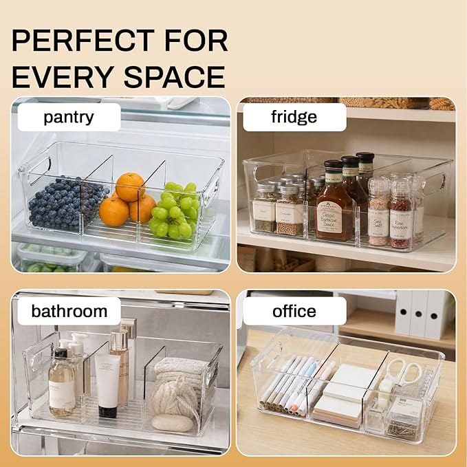 Mpotmiy 10 Pack Pantry Organizers and Storage, Fridge Organization and Storage - Image 7