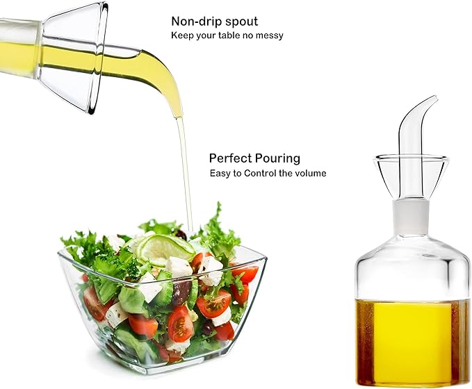 5 ounce / 150 ml Glass All-Purpose Cruet, Glass Oil Decanter and Cruet - Image 2