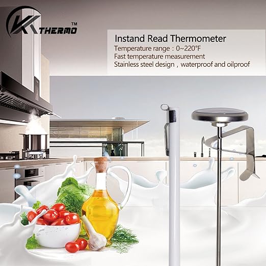 KT THERMO Instand Read 2-Inch Dial Thermometer, Chocolate Milk Foam - Image 2