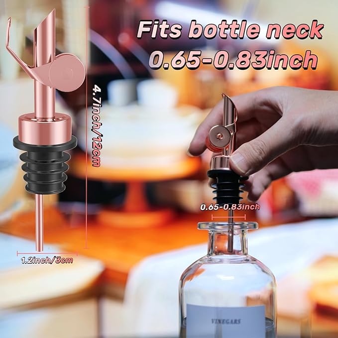Olive Oil Dispenser Spout, Weighted Liquor Pour Spout, Syrup Dispenser Spout - Image 3