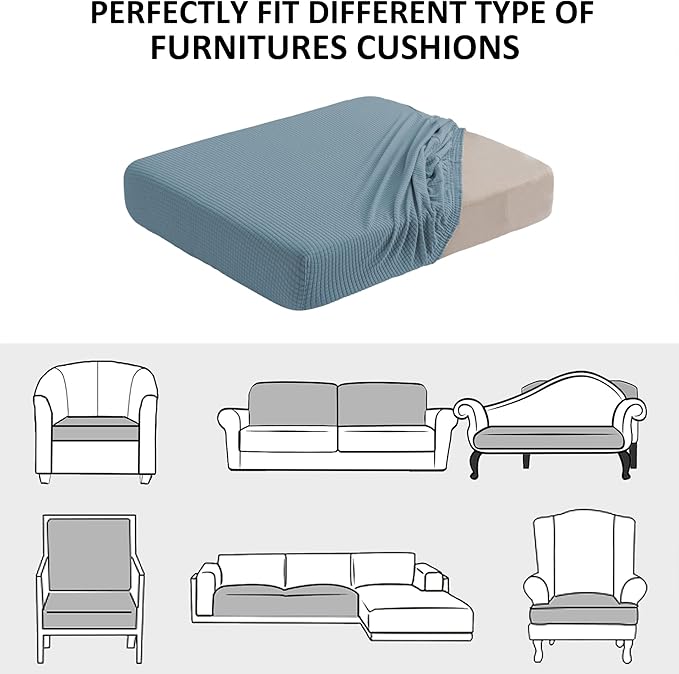 Water Repellent Sofa Seat Slipcovers Stretch Cushion Covers, Seaters Replacement - Image 7