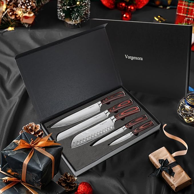 5 Pcs Chefs Kitchen Sharp Knife Set - Image 2
