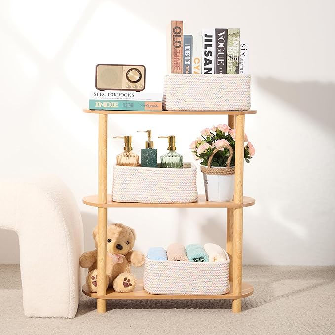 MiniArk Small Storage Baskets for Organizing | Closet Organizer Bins | Shelf - Image 6